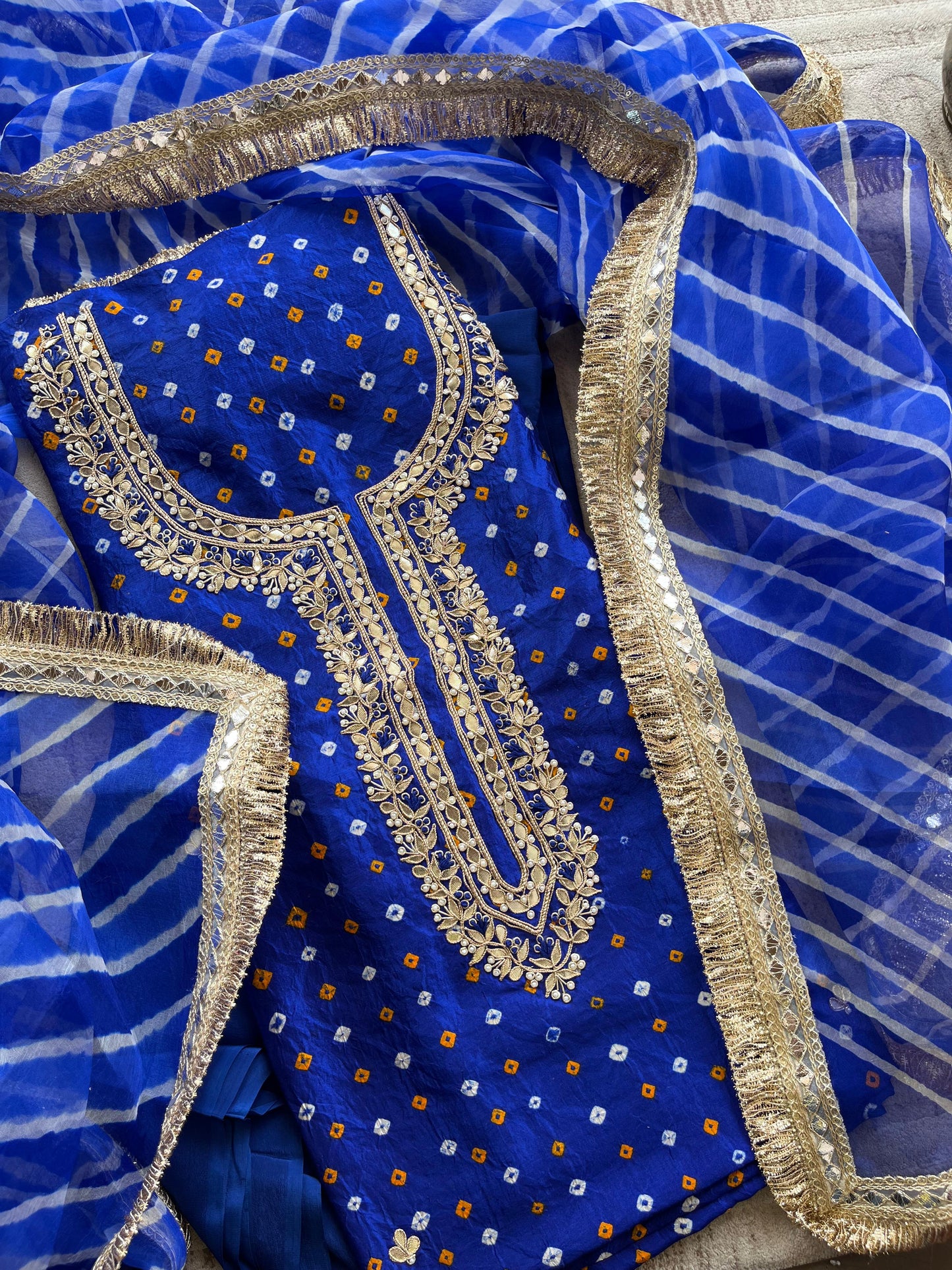 S-1 BANDHEJ UNSTITCHED SUITS