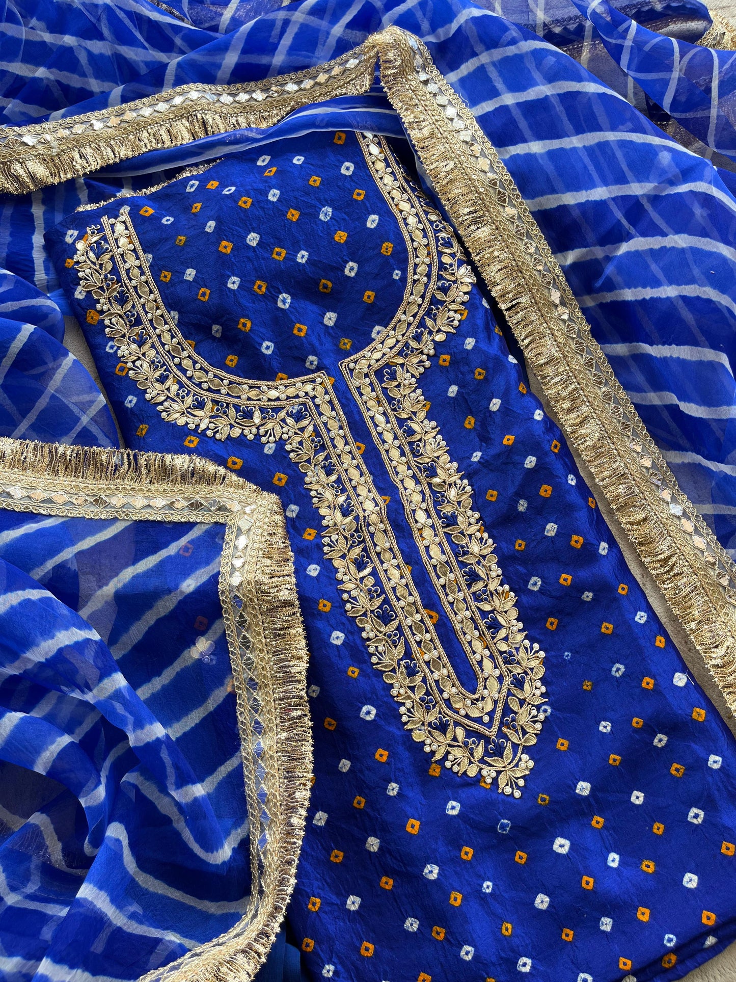 S-1 BANDHEJ UNSTITCHED SUITS
