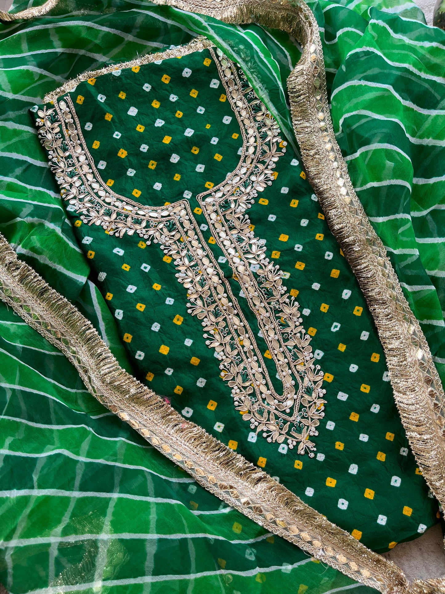S-1 BANDHEJ UNSTITCHED SUITS