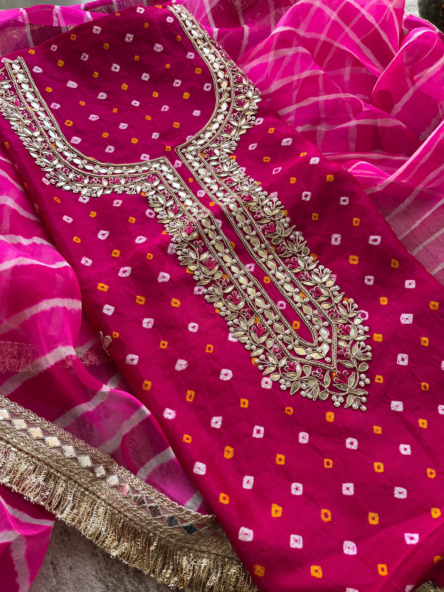 S-1 BANDHEJ UNSTITCHED SUITS