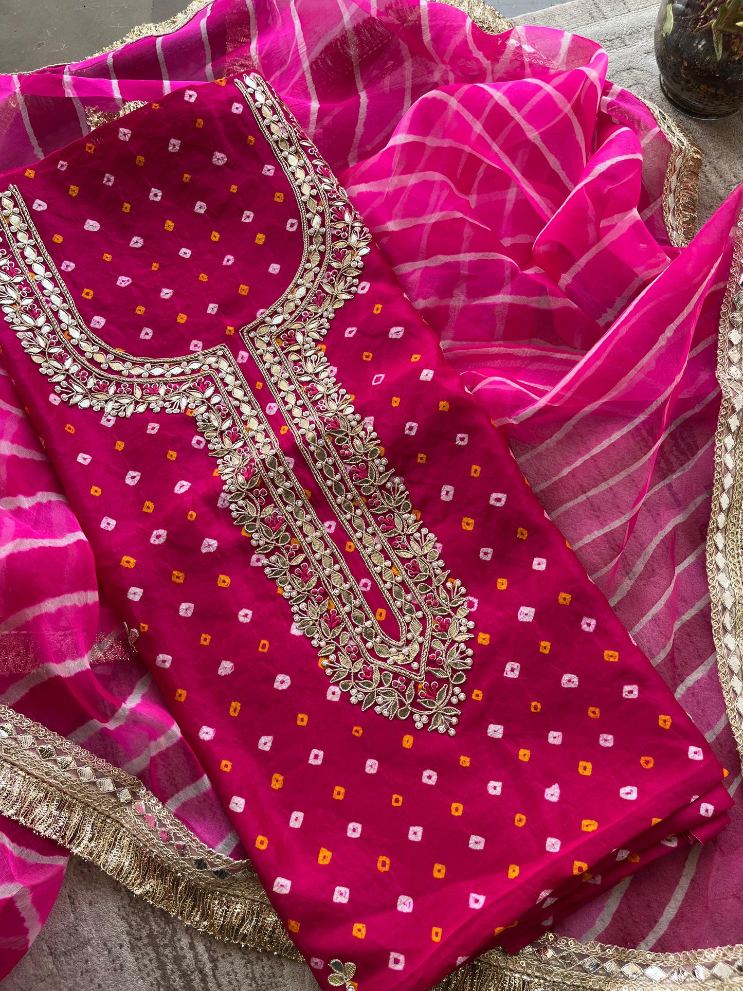 S-1 BANDHEJ UNSTITCHED SUITS