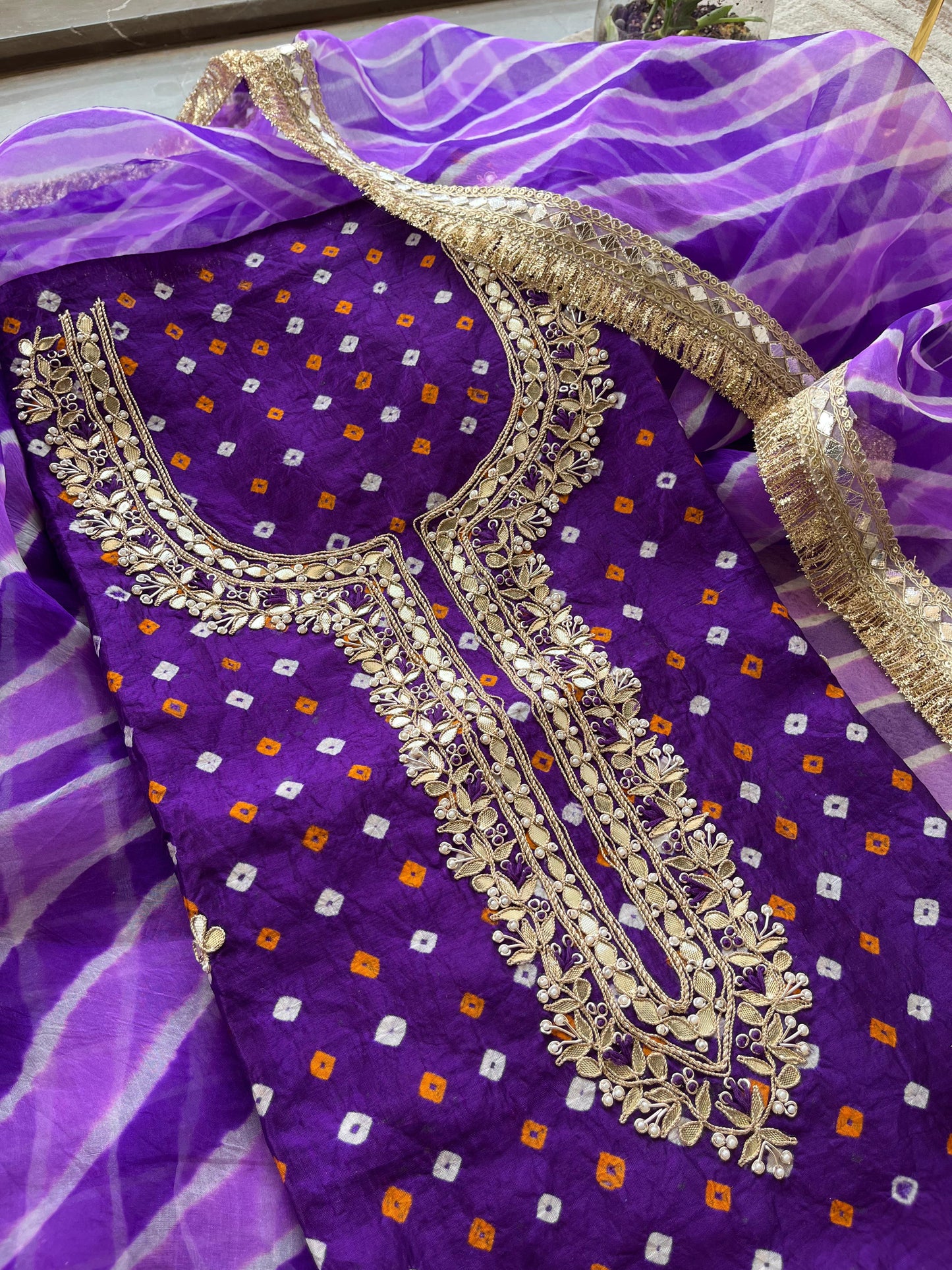 S-1 BANDHEJ UNSTITCHED SUITS