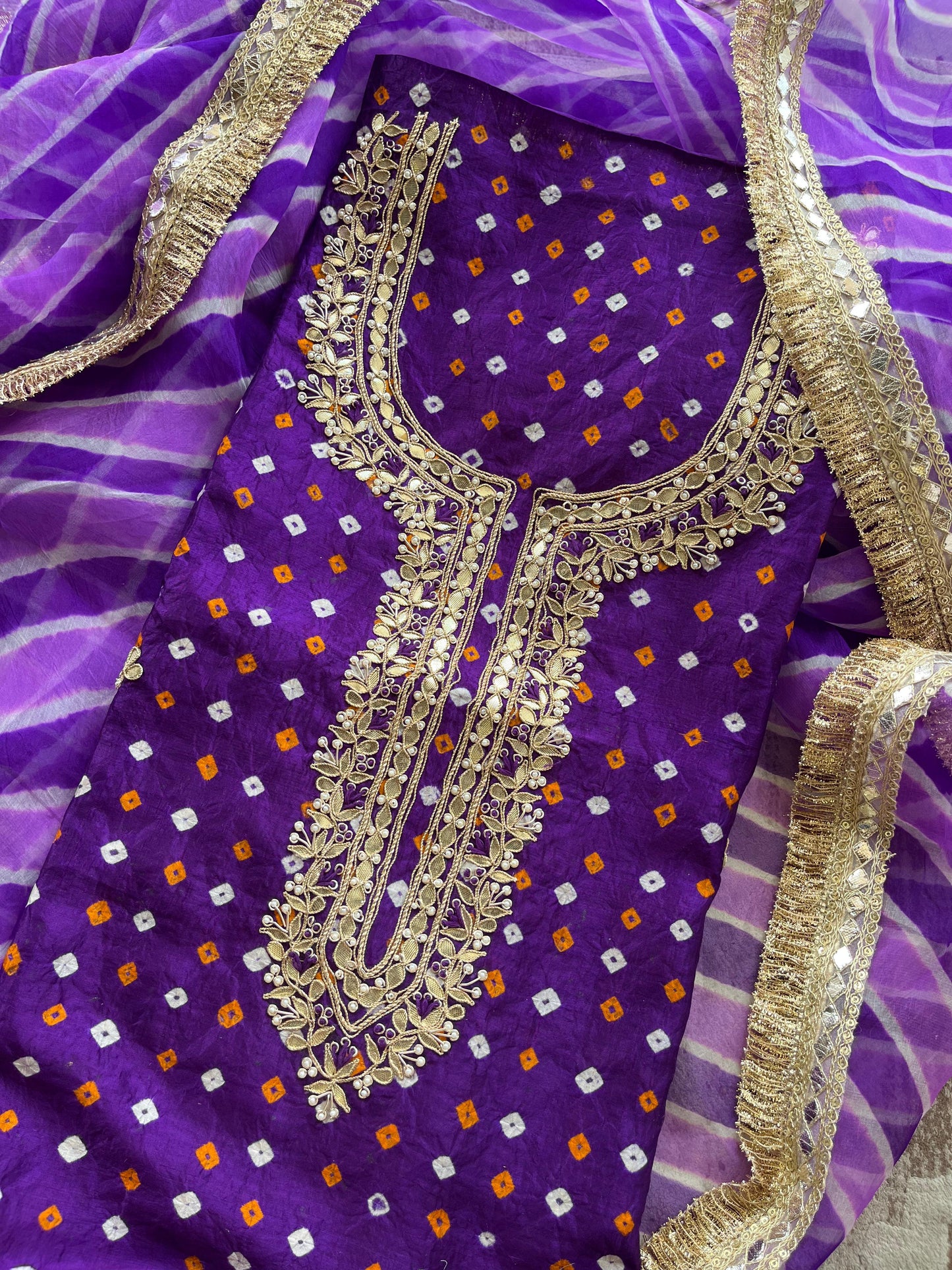 S-1 BANDHEJ UNSTITCHED SUITS