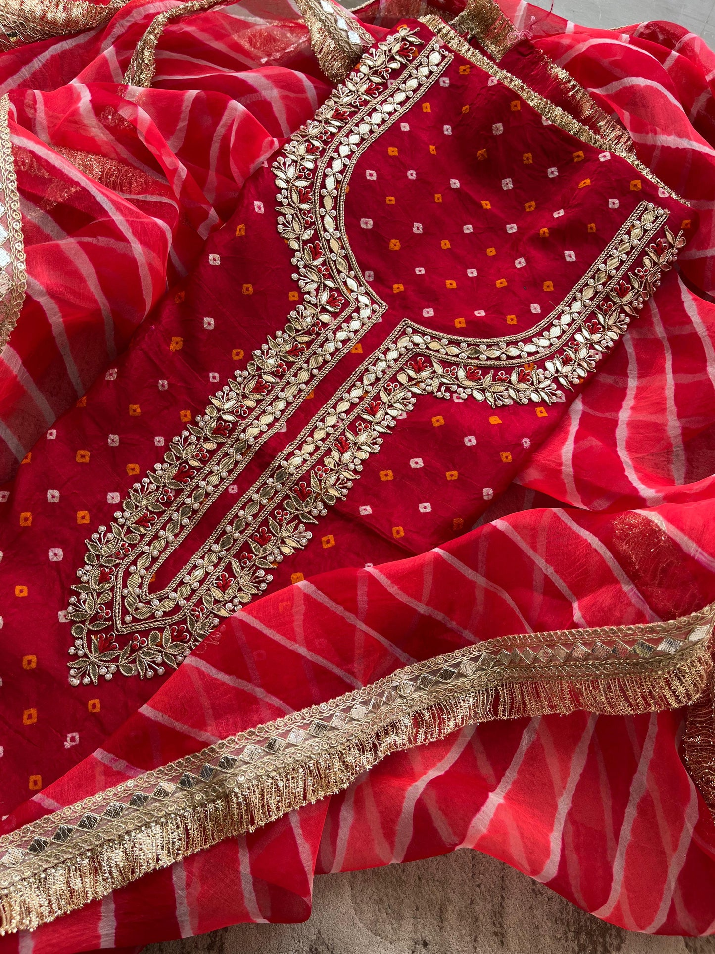 S-1 BANDHEJ UNSTITCHED SUITS