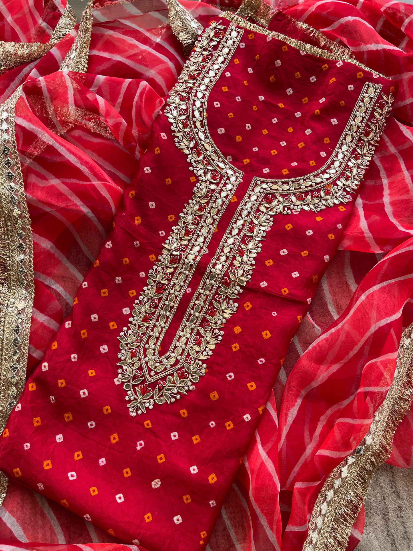 S-1 BANDHEJ UNSTITCHED SUITS