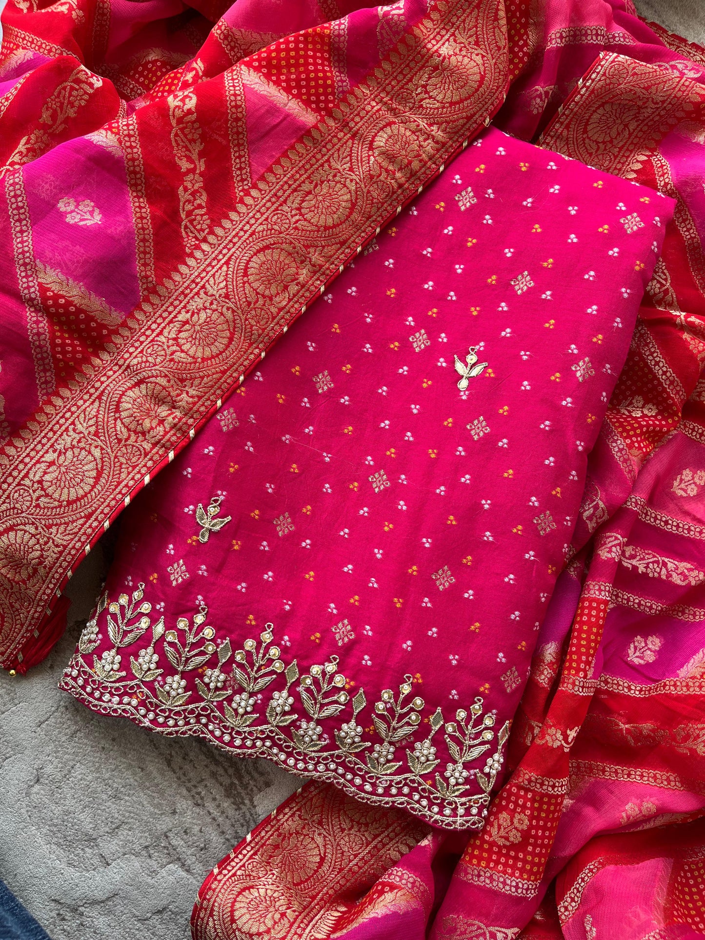 S-2 BANARASI UNSTITCHED SUIT