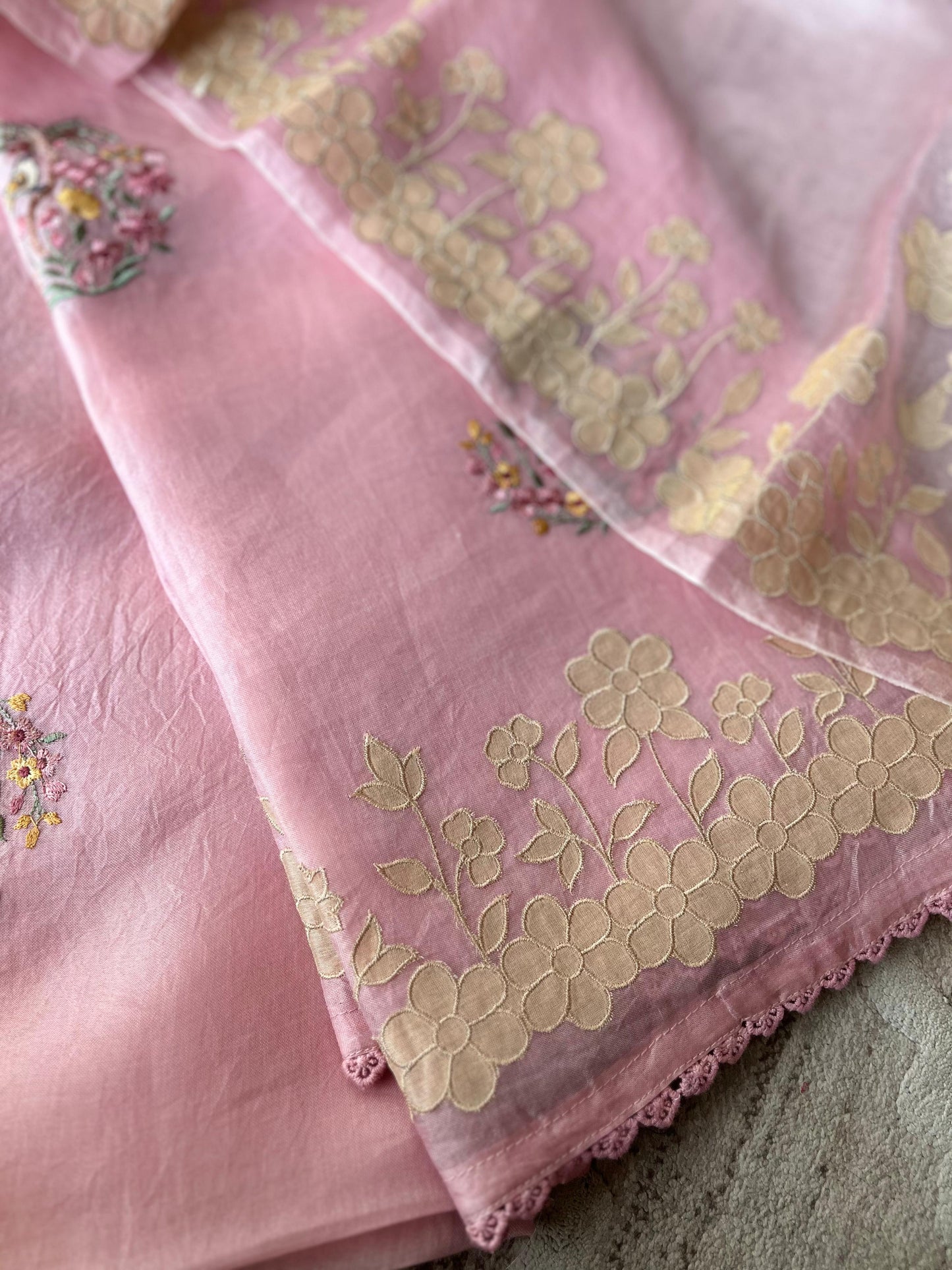 1212 PURE ORGANZA UNSTITCHED SUIT