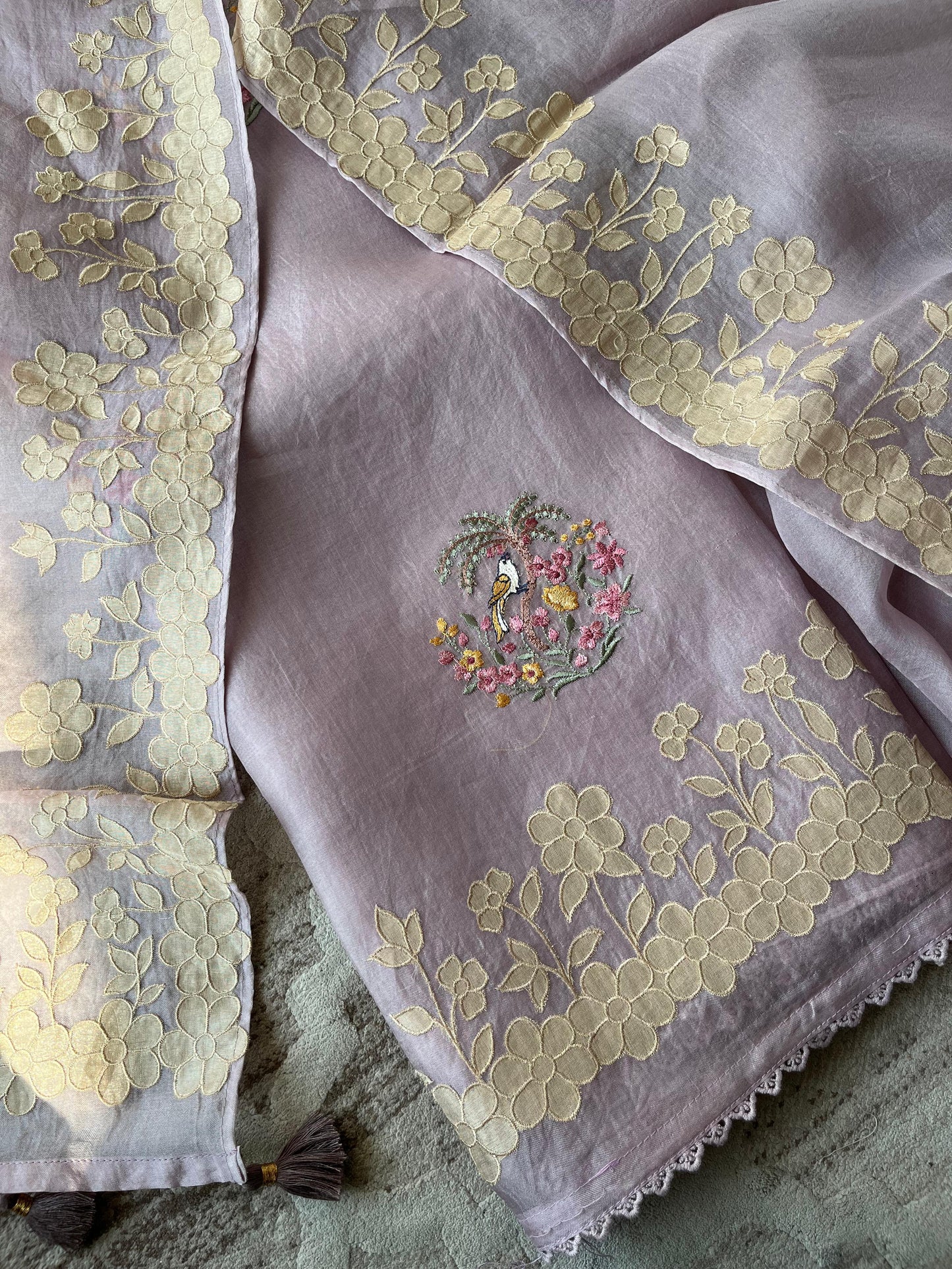 1212 PURE ORGANZA UNSTITCHED SUIT