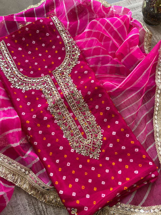 S-1 BANDHEJ UNSTITCHED SUITS
