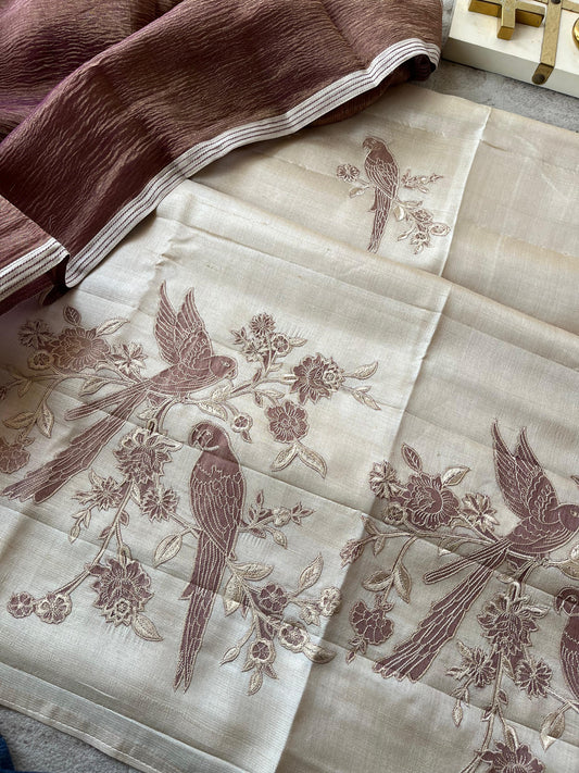 S1-TUSSAR SILK UNSTITCHED SUIT