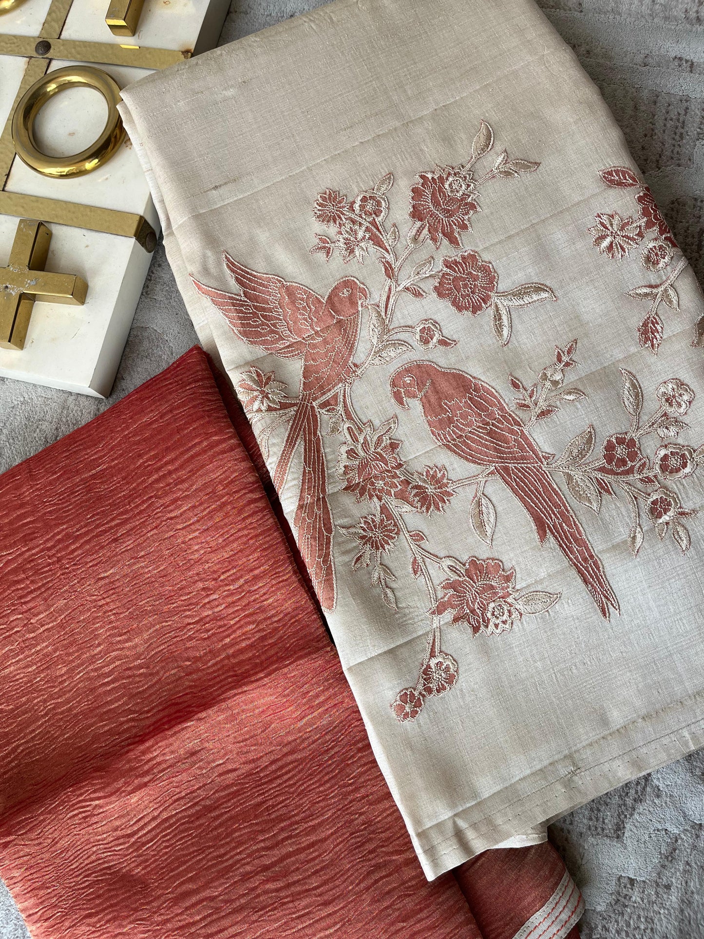 S1-TUSSAR SILK UNSTITCHED SUIT