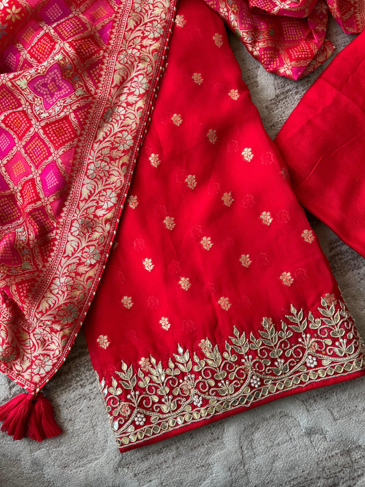 S121-BANARSASI WEAVING SUIT