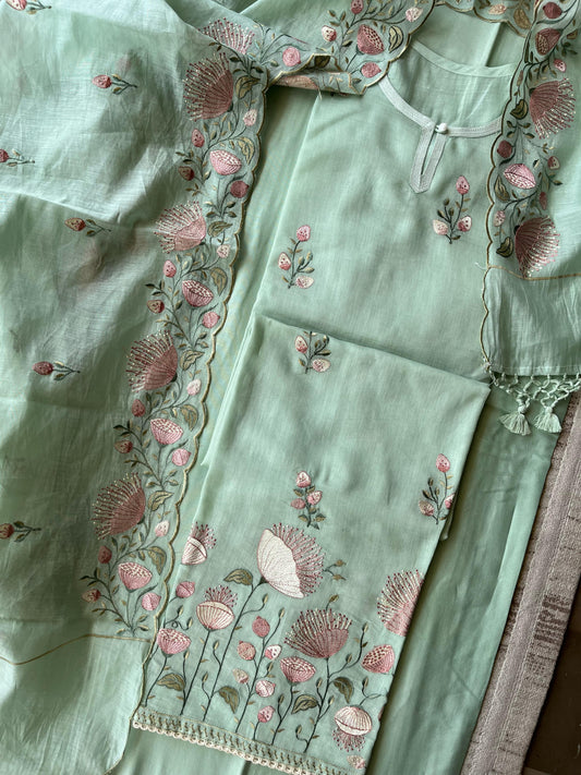 K-2744 Pure Mul Semi Stitched SuIT